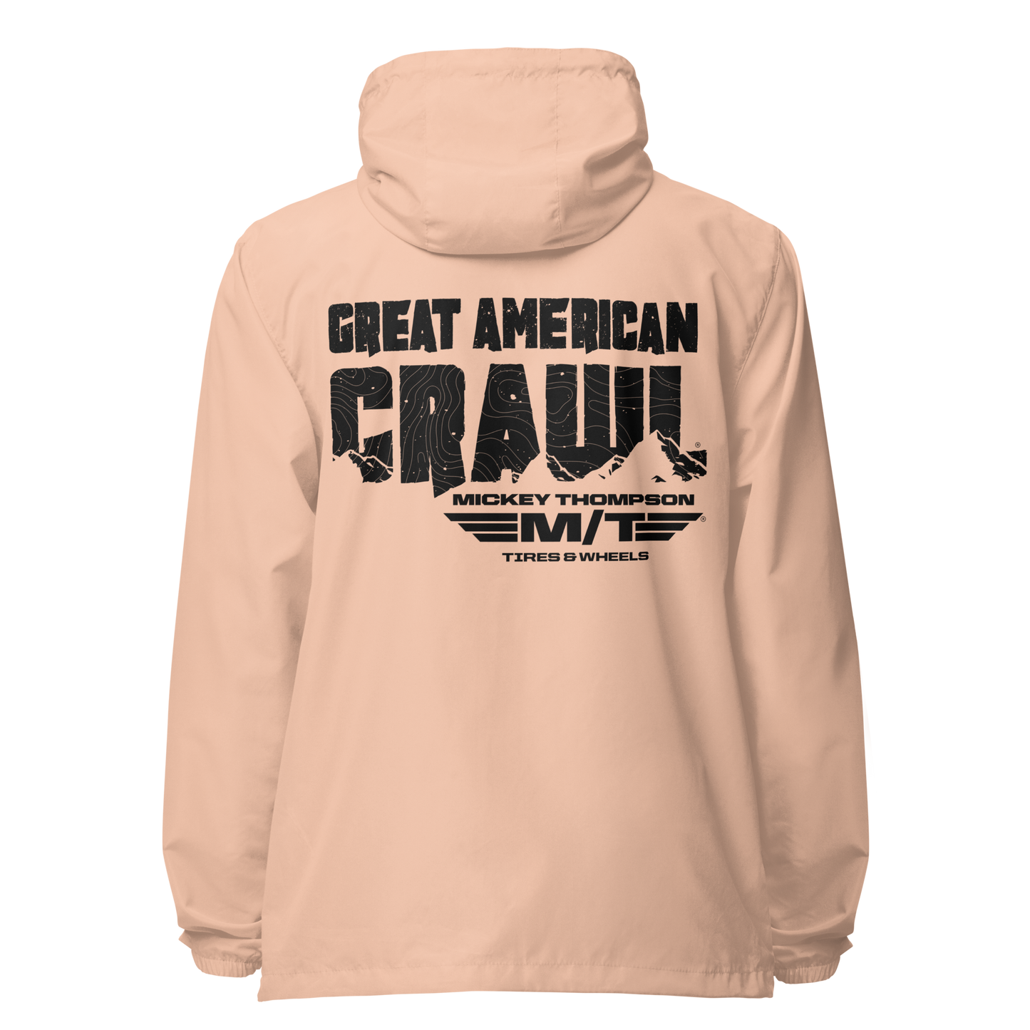 GAC Black Print WIndbreaker