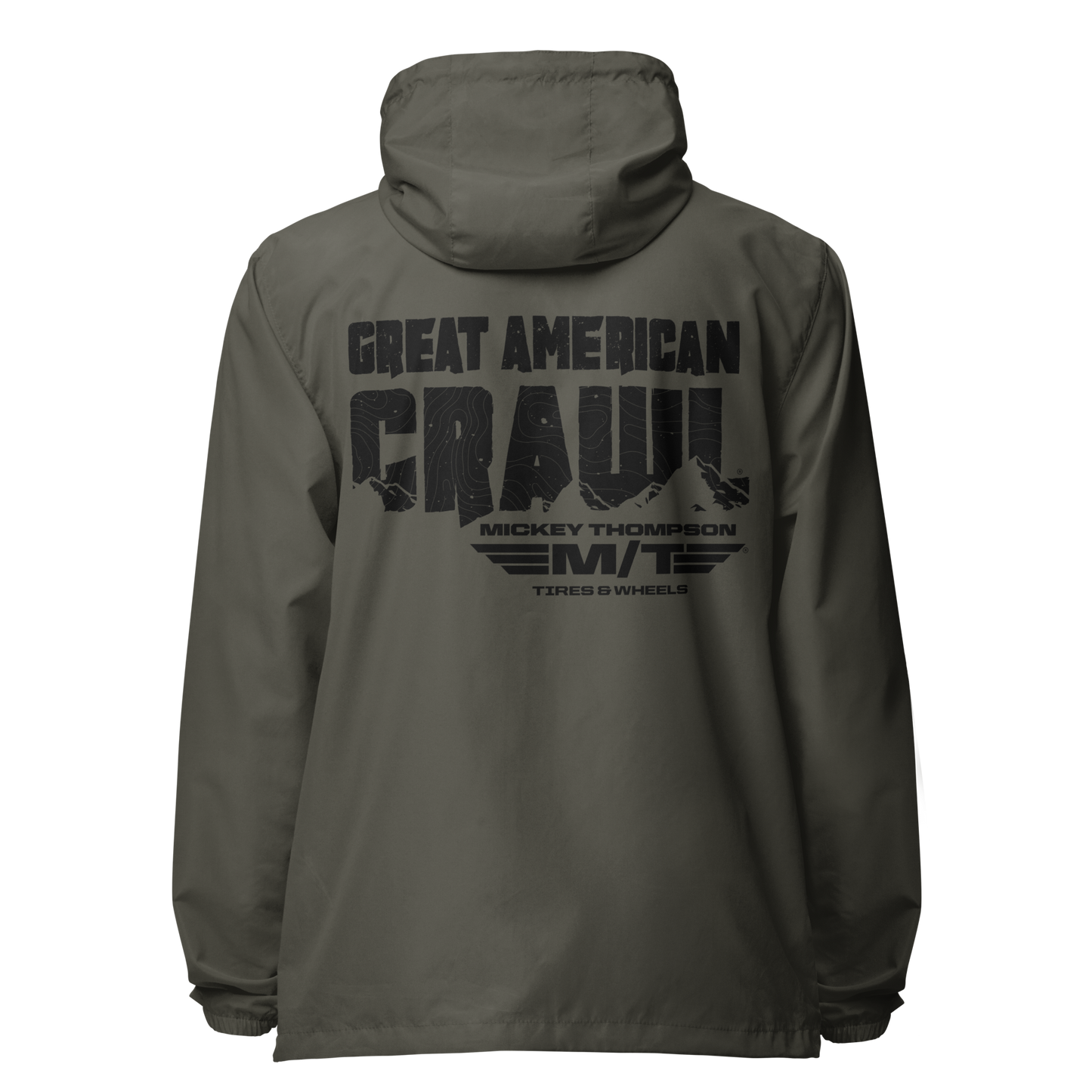 GAC Black Print WIndbreaker