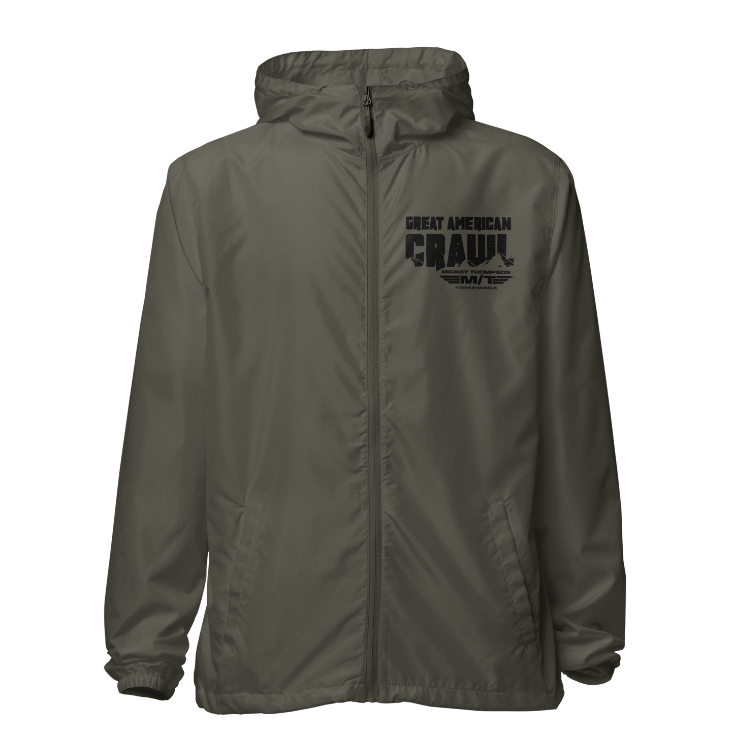 GAC Black Print WIndbreaker