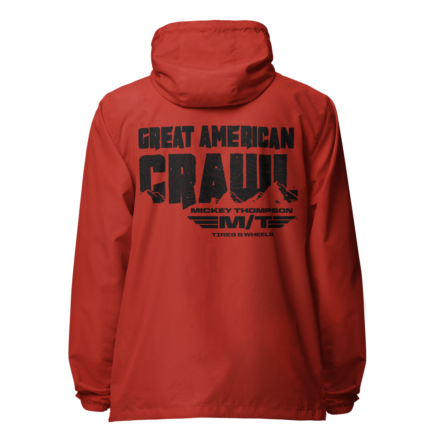 GAC Black Print WIndbreaker