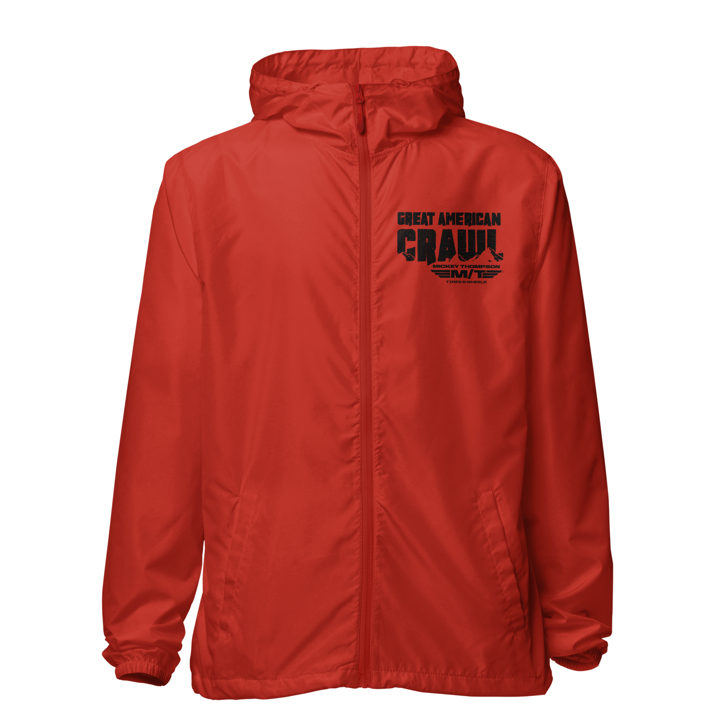 GAC Black Print WIndbreaker