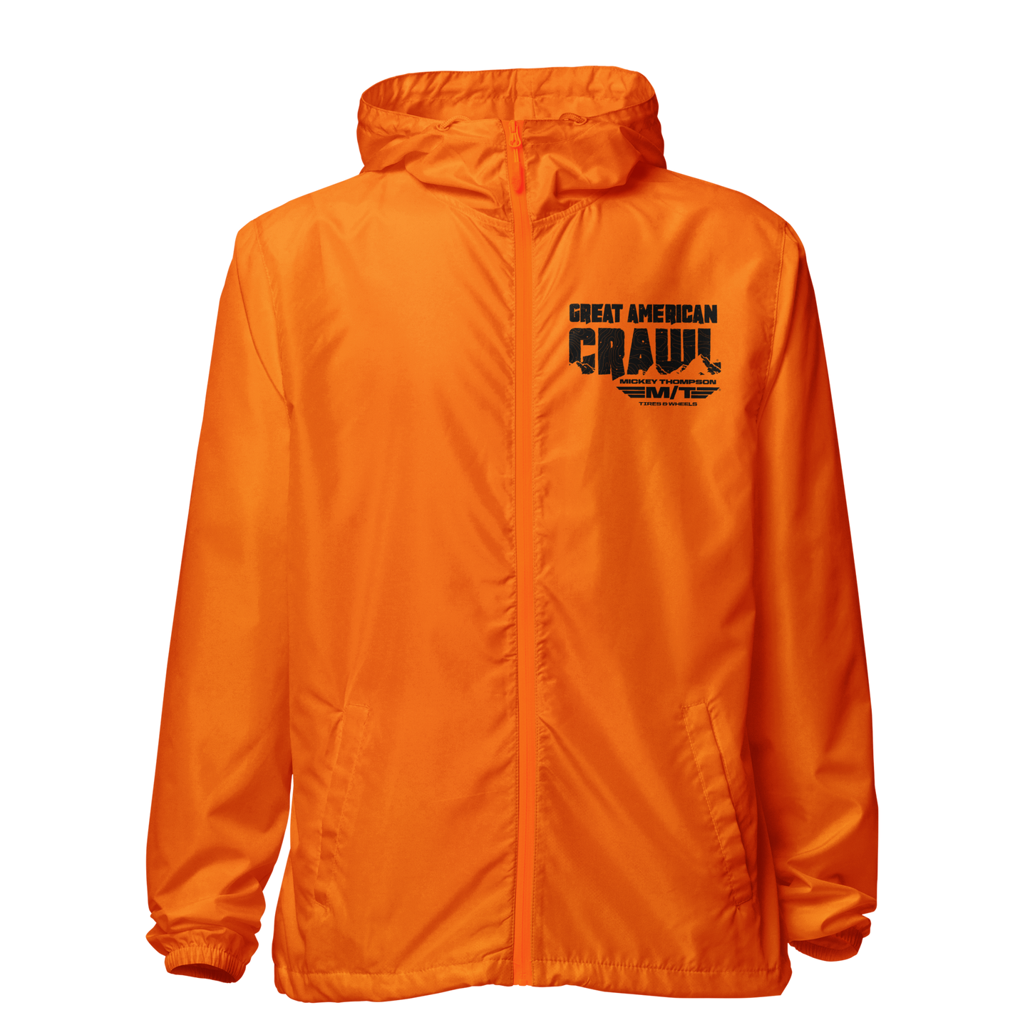 GAC Black Print WIndbreaker