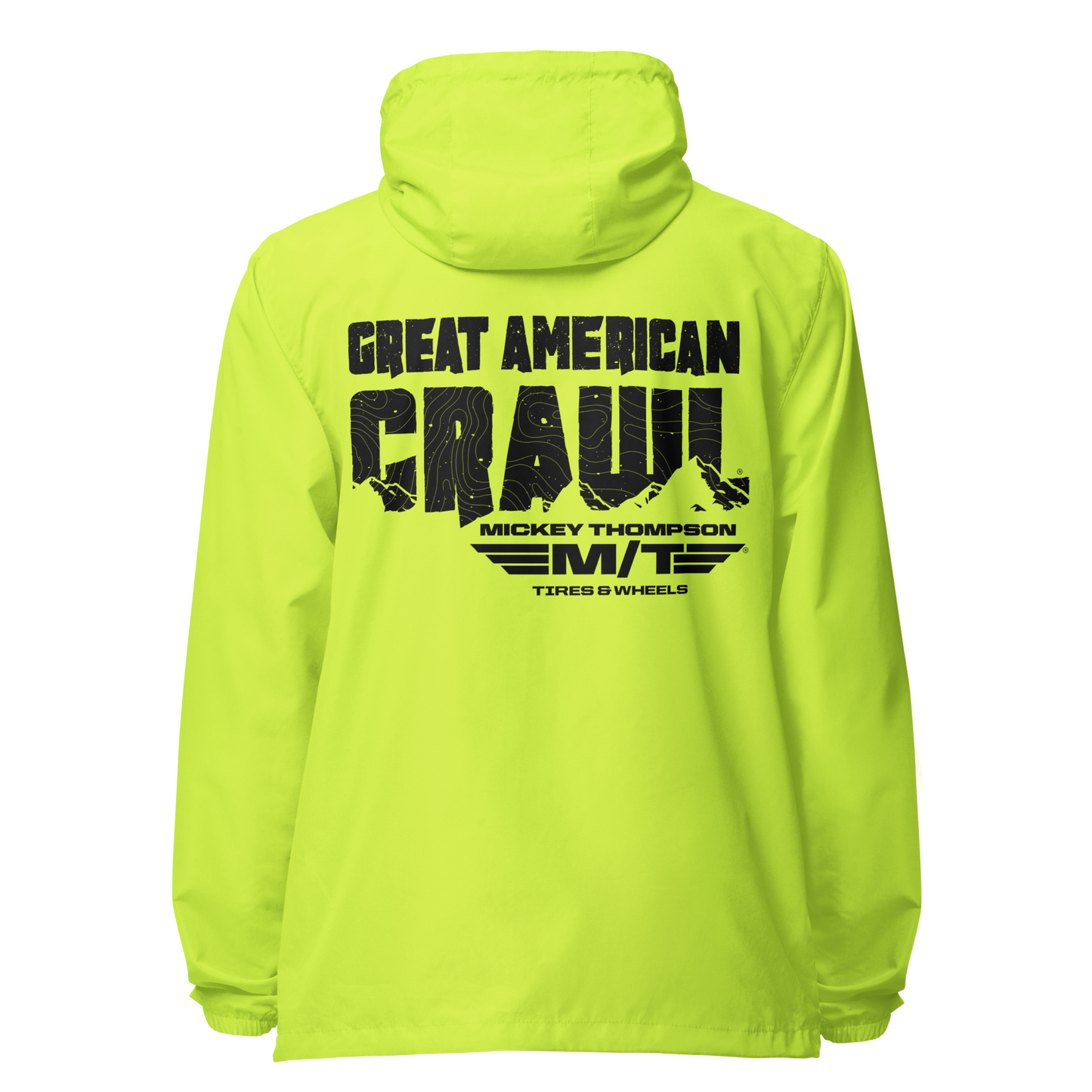 GAC Black Print WIndbreaker