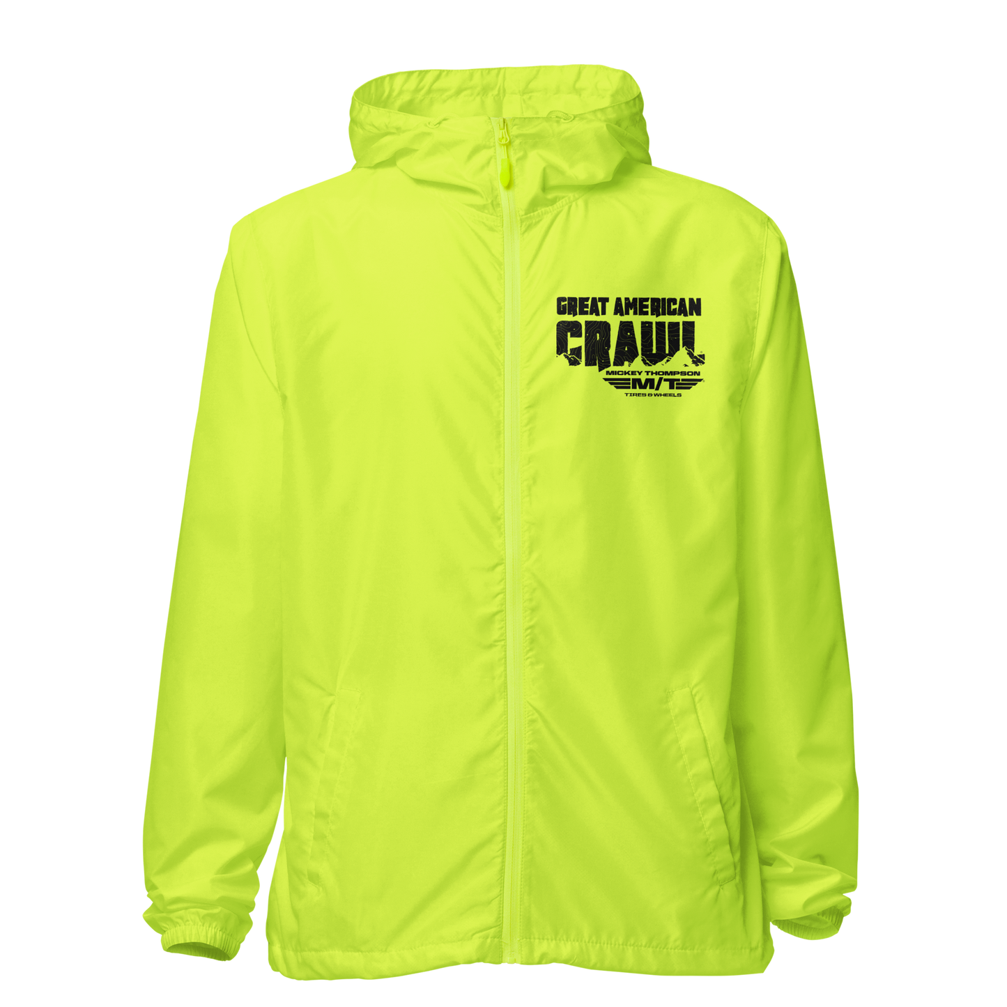 GAC Black Print WIndbreaker