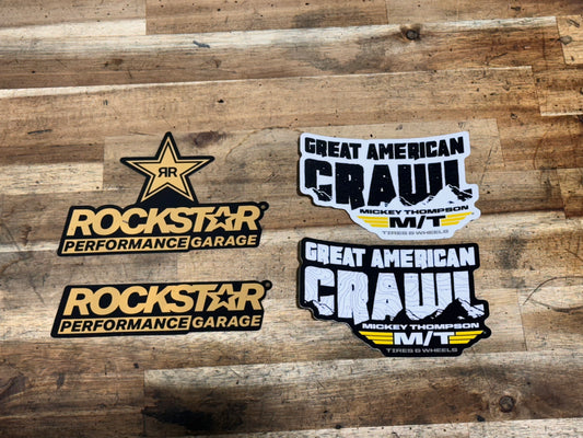 The Great American Crawl & Rockstar Performance Garage Sticker Collection